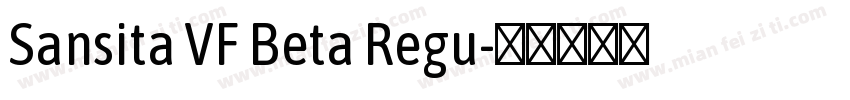 Sansita VF Beta Regu字体转换